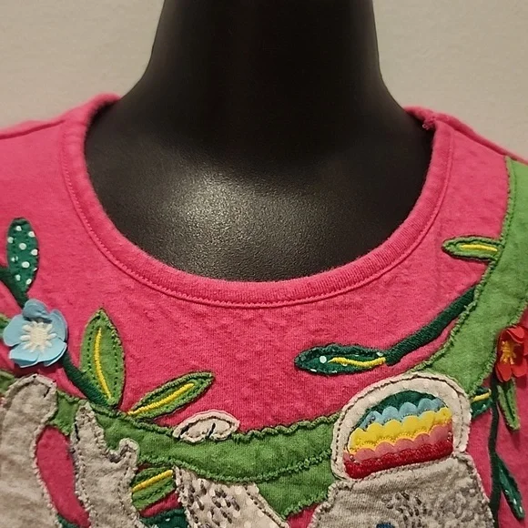 Mini Boden Pink Koala Bear Applique Short Sleeve Tshirt 8-9Y - Picture 3 of 10